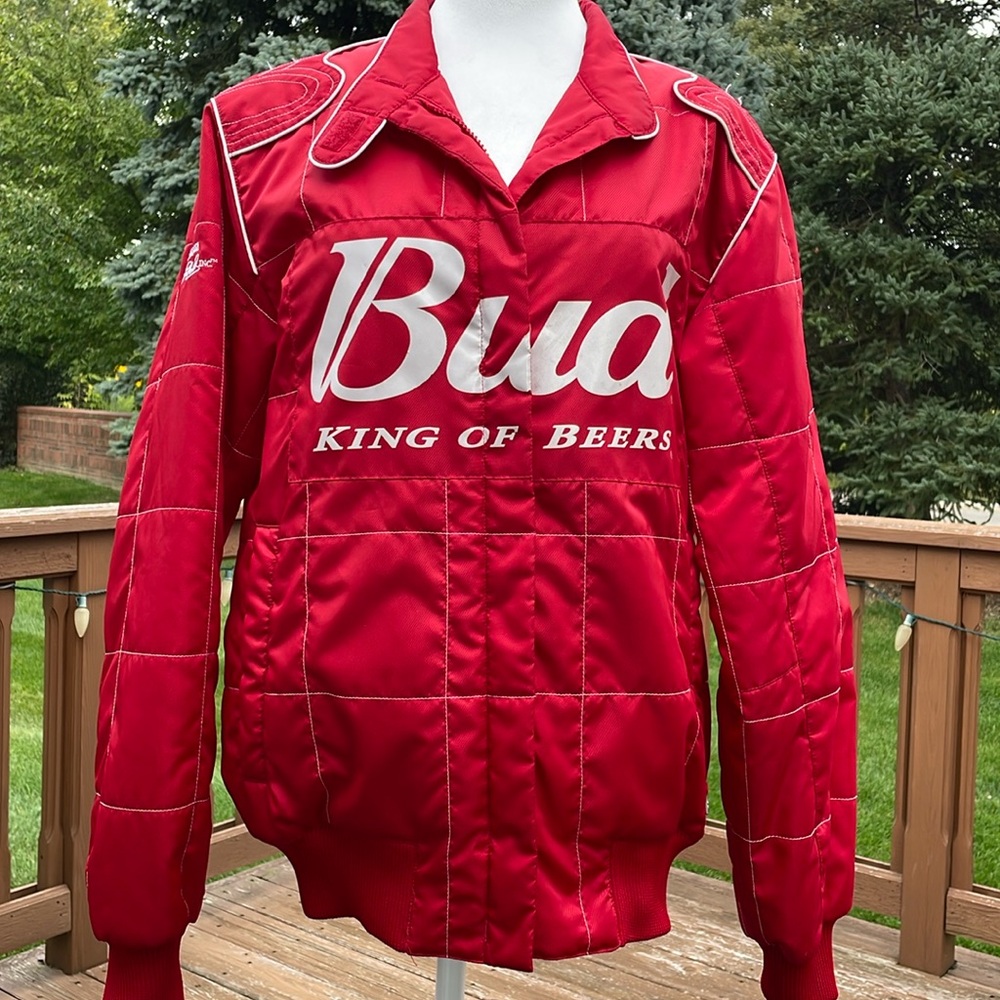 Nascar Red Bomber Jacket